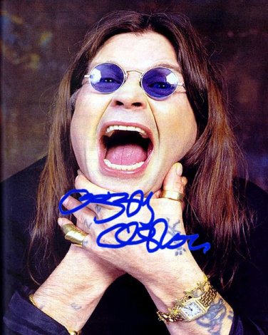Ozzyd Autographed Preprint Signed Photo