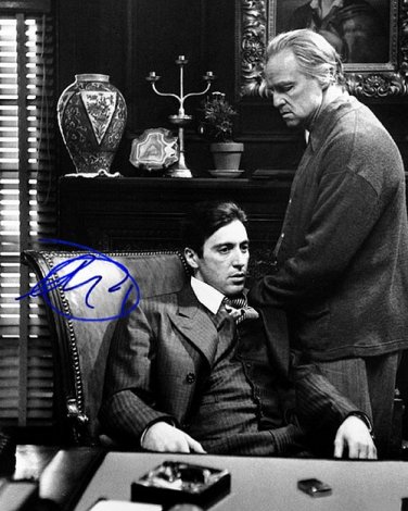 PacinoAlgodfather Autographed Preprint Signed Photo