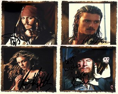 PiratesCollage Autographed Preprint Signed Photo