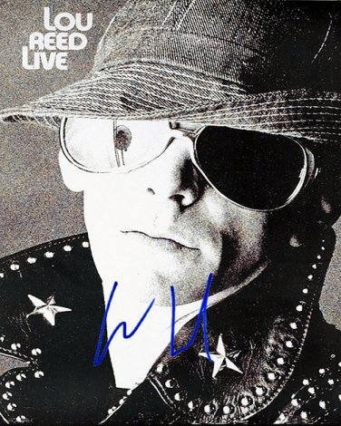 REEDLOUposter Autographed Preprint Signed Photo