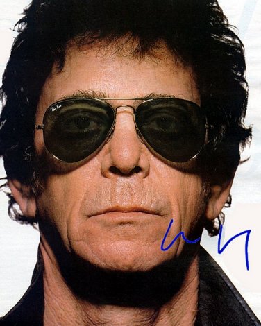 ReedLoucloseup Autographed Preprint Signed Photo