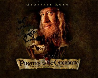 RushGeoffreypirates Autographed Preprint Signed Photo