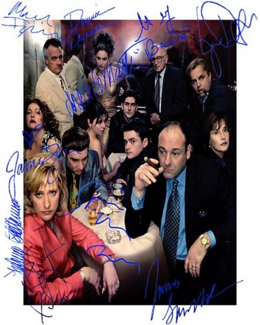 SOPRANOScast Autographed Preprint Signed Photo