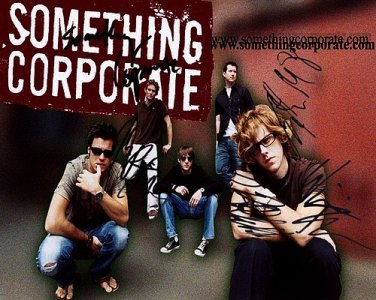 SomethingCorporateAndrew Autographed Preprint Signed Photo
