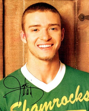 TimberlakeJustinA Autographed Preprint Signed Photo
