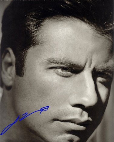Travoltabw Autographed Preprint Signed Photo