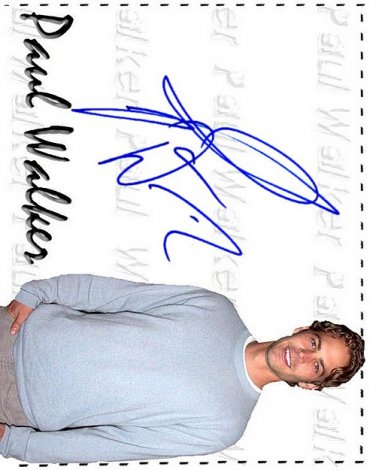 WALKERPAUL Autographed Preprint Signed Photo