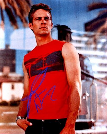 WALKERpaulwalker Autographed Preprint Signed Photo