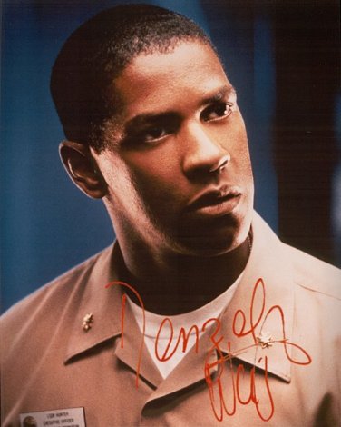 WASHINGTONDENZEL Autographed Preprint Signed Photo