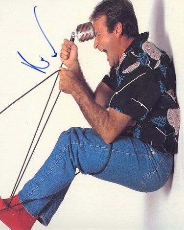 WILLIAMSROBINmicrophone Autographed Preprint Signed Photo