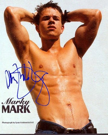 WahlbergMarky Autographed Preprint Signed Photo