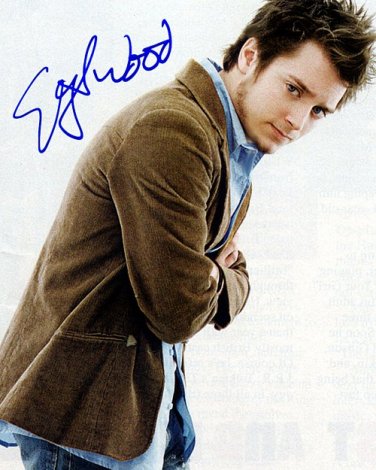 WoodElijahA Autographed Preprint Signed Photo