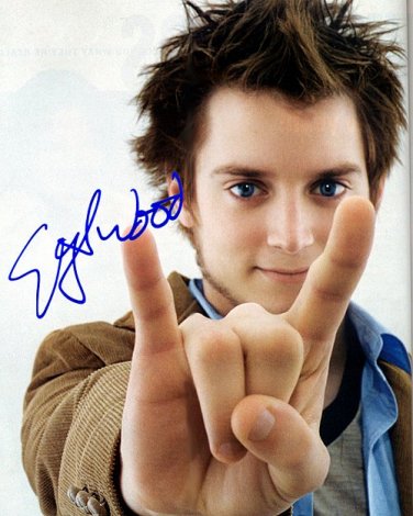 WoodElijahB Autographed Preprint Signed Photo
