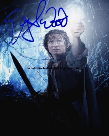 WoodElijahROTK Autographed Preprint Signed Photo