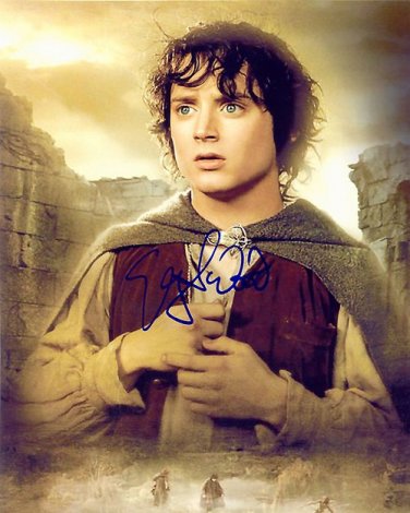 WoodElijaha Autographed Preprint Signed Photo