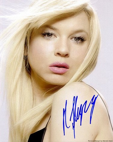 ZellwegerSoftLips Autographed Preprint Signed Photo