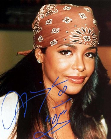 aaliyaha Autographed Preprint Signed Photo