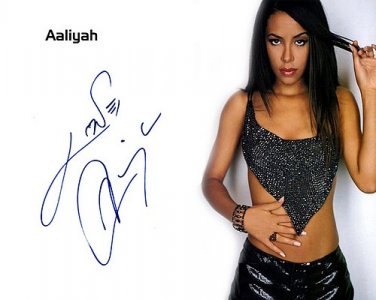 aaliyahPayinWithHair Autographed Preprint Signed Photo