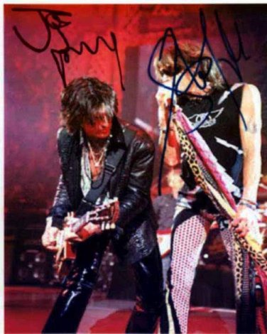 aerosmithperrytylerB Autographed Preprint Signed Photo