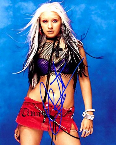 aguileraChristina Autographed Preprint Signed Photo