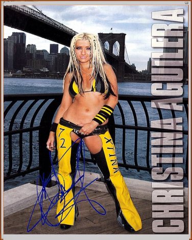 aguilerachristinaCHAPS Autographed Preprint Signed Photo