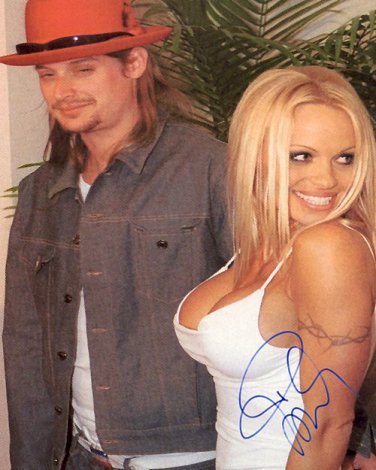 andersonpamKidRock Autographed Preprint Signed Photo