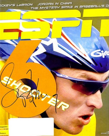 armstronglanceespn Autographed Preprint Signed Photo