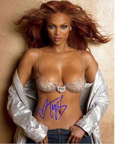 banksNoBra Autographed Preprint Signed Photo