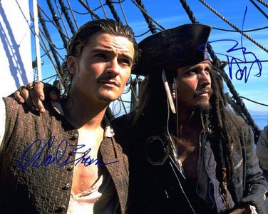 bloom&depppirates Autographed Preprint Signed Photo