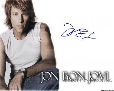 bonjoviEYES Autographed Preprint Signed Photo
