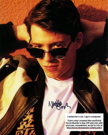 broderickferris Autographed Preprint Signed Photo