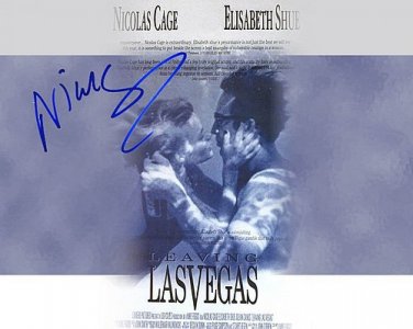 cageLeavingLasVegas Autographed Preprint Signed Photo