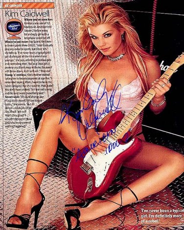 caldwell Autographed Preprint Signed Photo