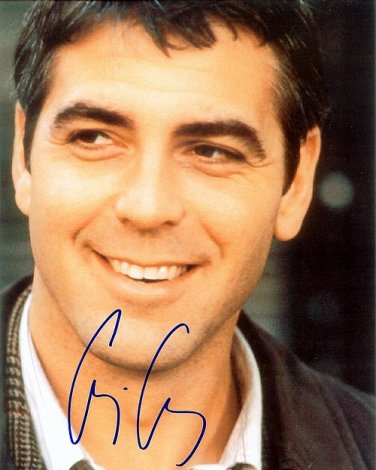 clooneygeorge Autographed Preprint Signed Photo