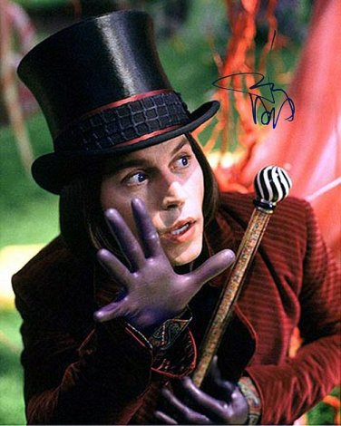 deppcharlie_and_the_chocolate_factory_ Autographed Preprint Signed Photo