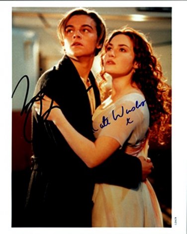 dicaprioleonardoANDkateWinslet Autographed Preprint Signed Photo