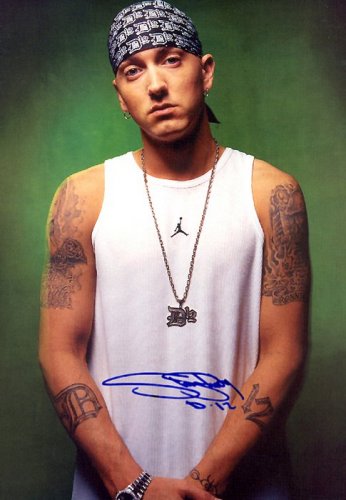 eminemc Autographed Preprint Signed Photo