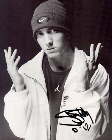 eminemtp Autographed Preprint Signed Photo