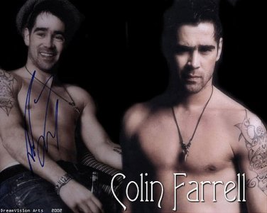 farrellcolinNaked Autographed Preprint Signed Photo