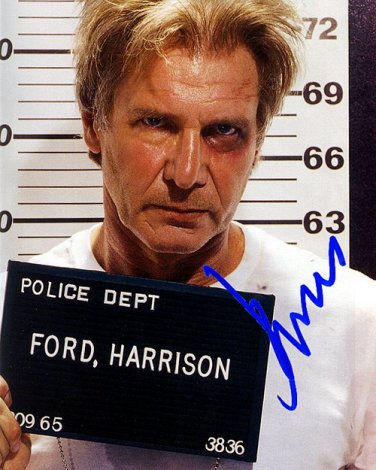 fordharrisonpoliceid Autographed Preprint Signed Photo