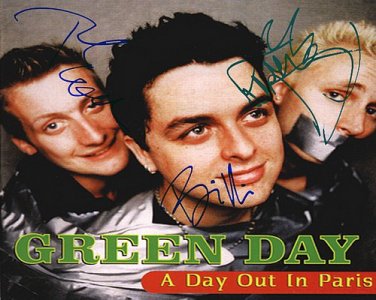greendayDayOut Autographed Preprint Signed Photo