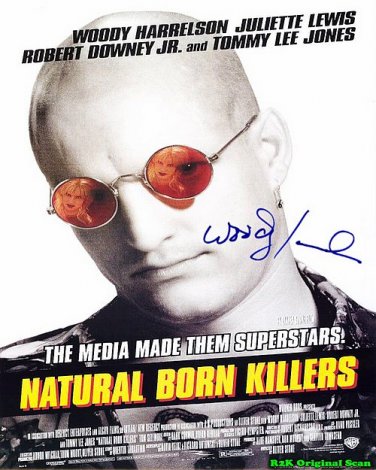 harrelsonwoodyNatural Autographed Preprint Signed Photo