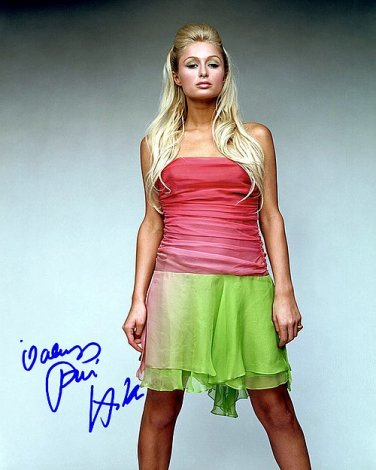 hiltonparisHWSS Autographed Preprint Signed Photo