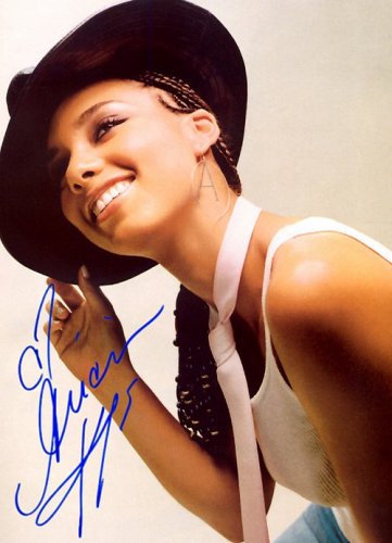 keysx Autographed Preprint Signed Photo