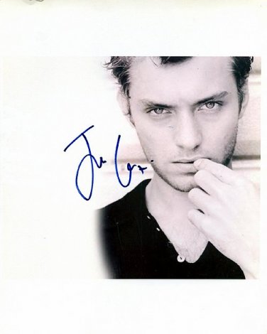 law Autographed Preprint Signed Photo