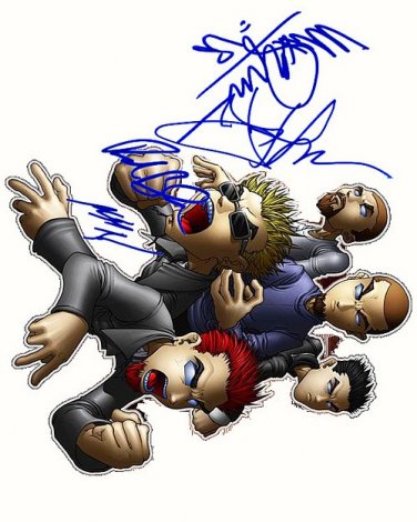 linkin Autographed Preprint Signed Photo