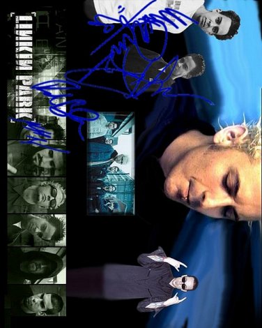 linkinpark_wp Autographed Preprint Signed Photo