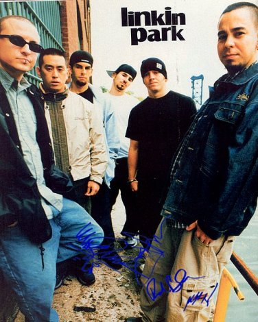 linkinparkb Autographed Preprint Signed Photo