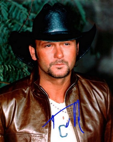 mcgrawtimmcgraw Autographed Preprint Signed Photo