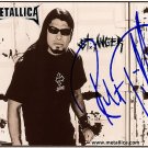 metallicaTrujilloST Autographed Preprint Signed Photo